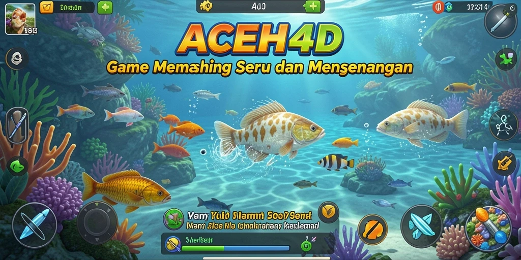 Tampilan permainan memancing yang seru dan menakjubkan.