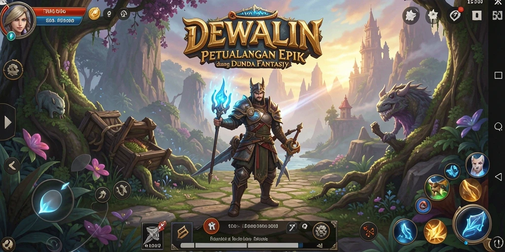Tampilan gameplay DEWALIN dengan pertarungan seru antar pemain.