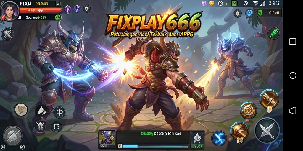 Menampilkan aksi mendebarkan dan pertarungan karakter ARPG.