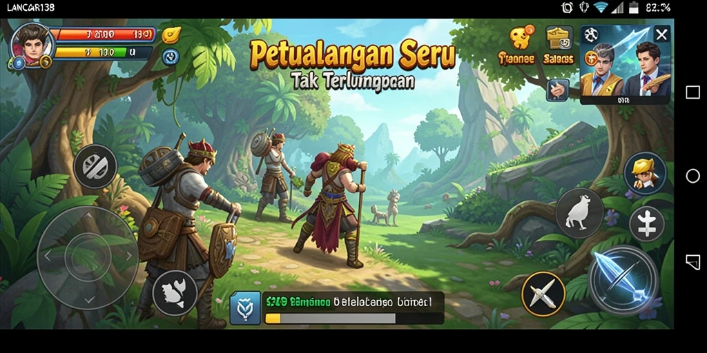 Screenshot gameplay LANCAR138 yang menampilkan aksi petualangan seru.