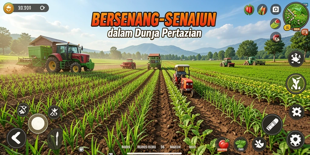 Screenshot menunjukkan momen seru dalam bertani di PASTIWIN.