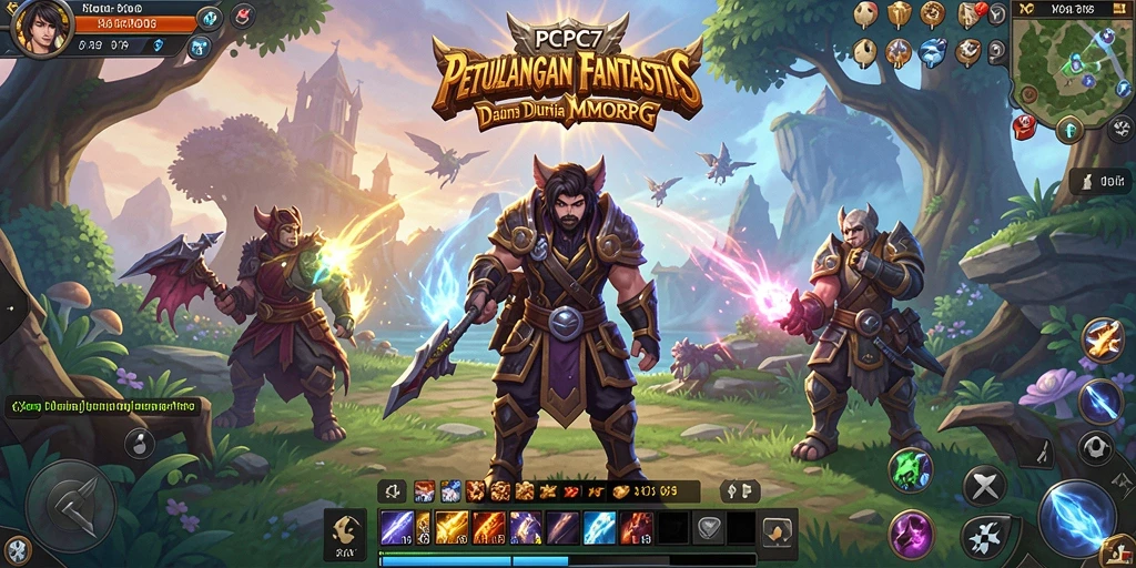 Screenshot dari permainan <strong>PCPC7</strong> menunjukkan aksi seru dalam petualangan MMORPG.